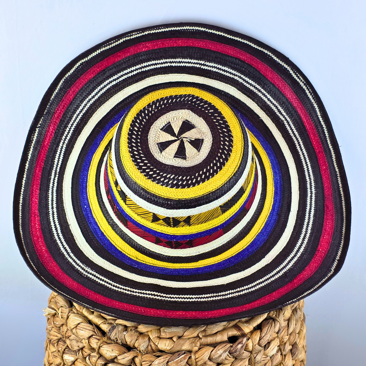 Traditional Colombian Palm Hat — Large