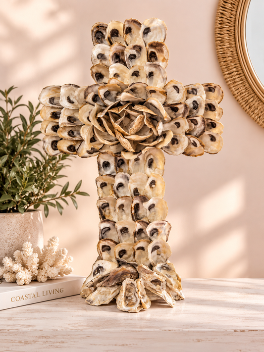 Oyster Shell Cross – Large