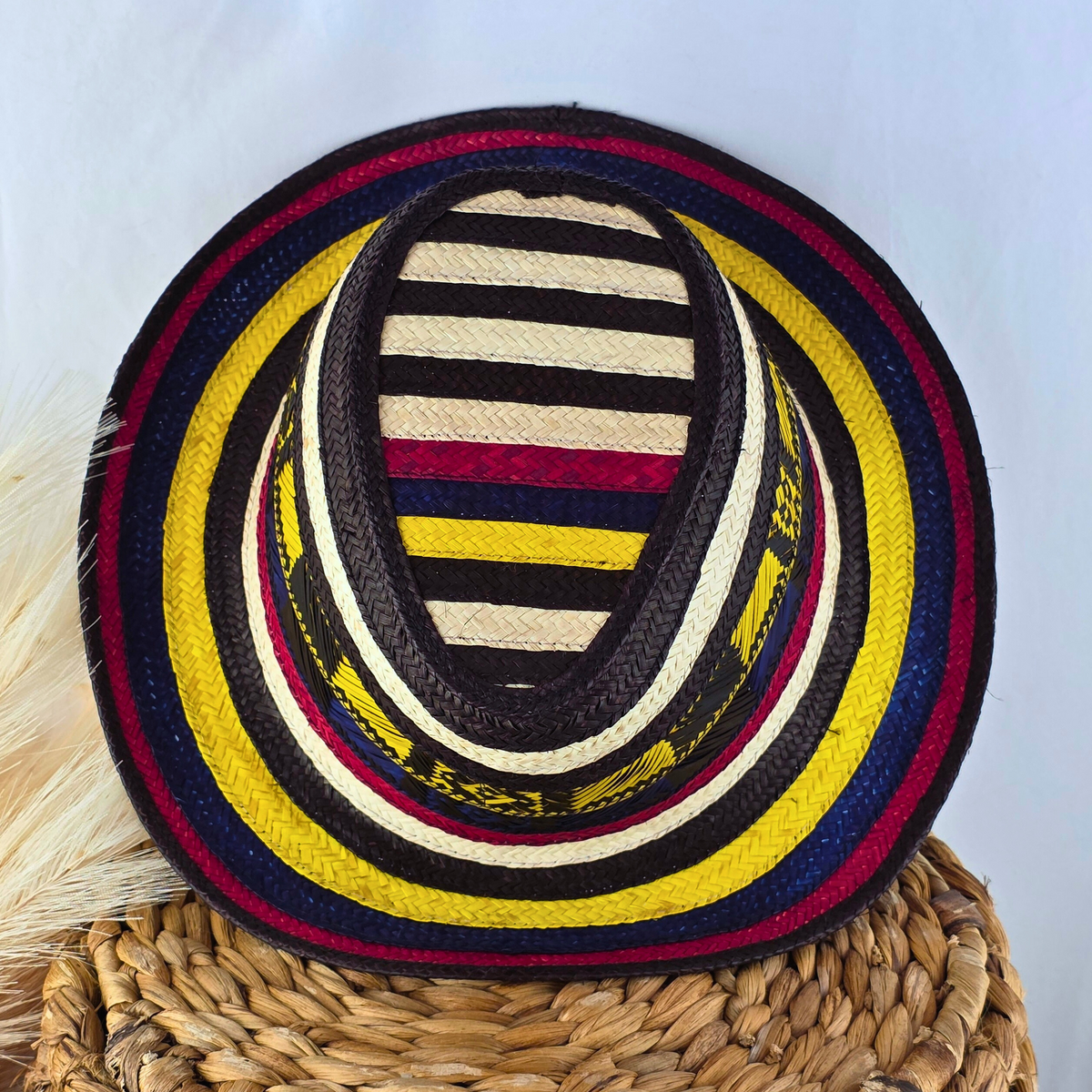 Traditional Colombian Palm Fedora — Small