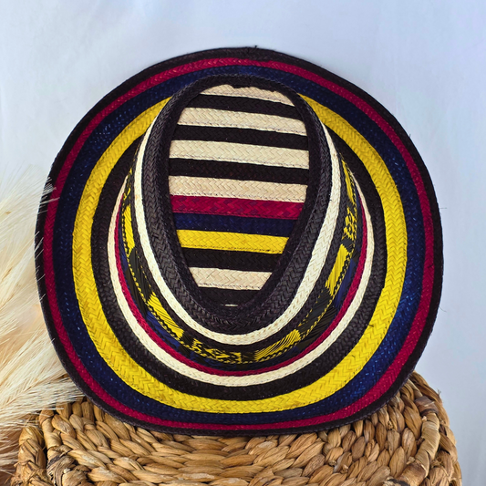 Traditional Colombian Palm Fedora — Small