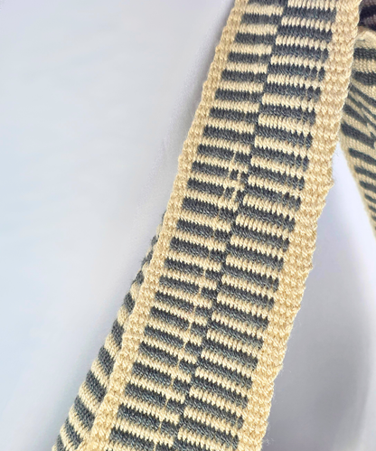 Handmade Wayuu Gray Beach Bag